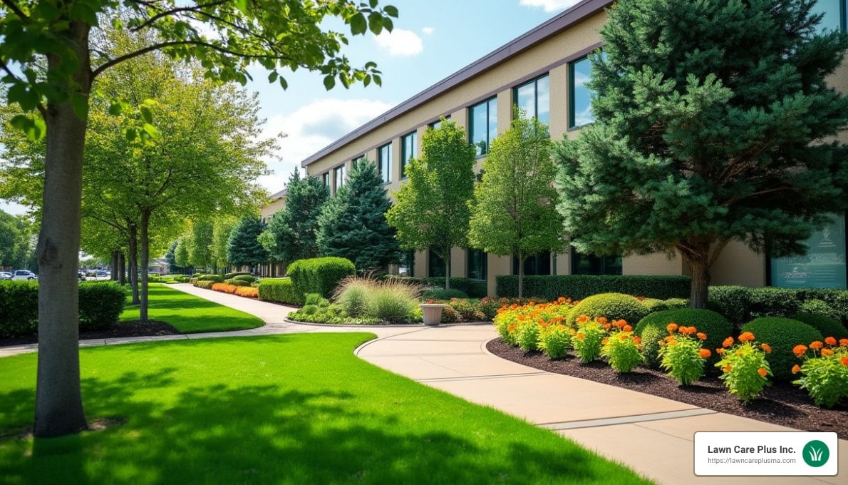 Commercial Landscaping by Lawn Care Plus