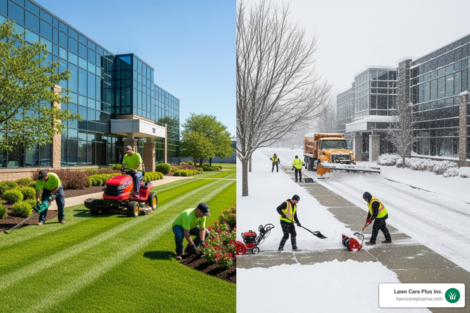 From Green to White: Your Guide to Combined Commercial Property Maintenance From Green to White: Your Guide to Combined Commercial Property Maintenance